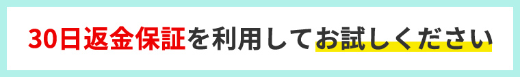 30日返金保証を利用してお試しください